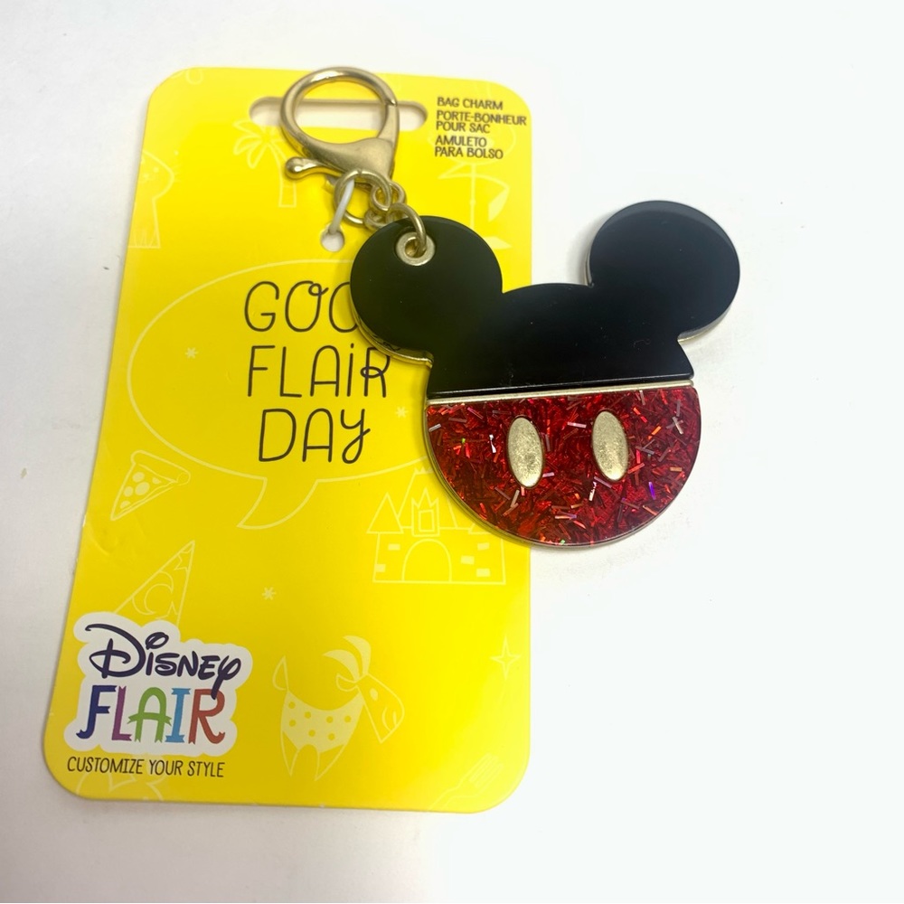 NWT. Disney Flair Mickey Mouse Keychain or bag charm. - Picture 1 of 8